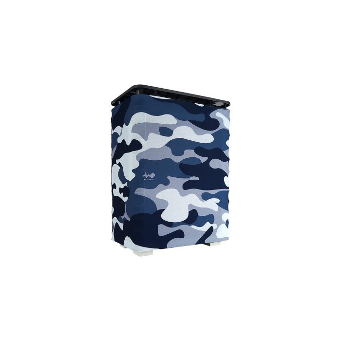 InWin ALICE Camouflage Blue Cloth - Grey Top - ATX gaming case