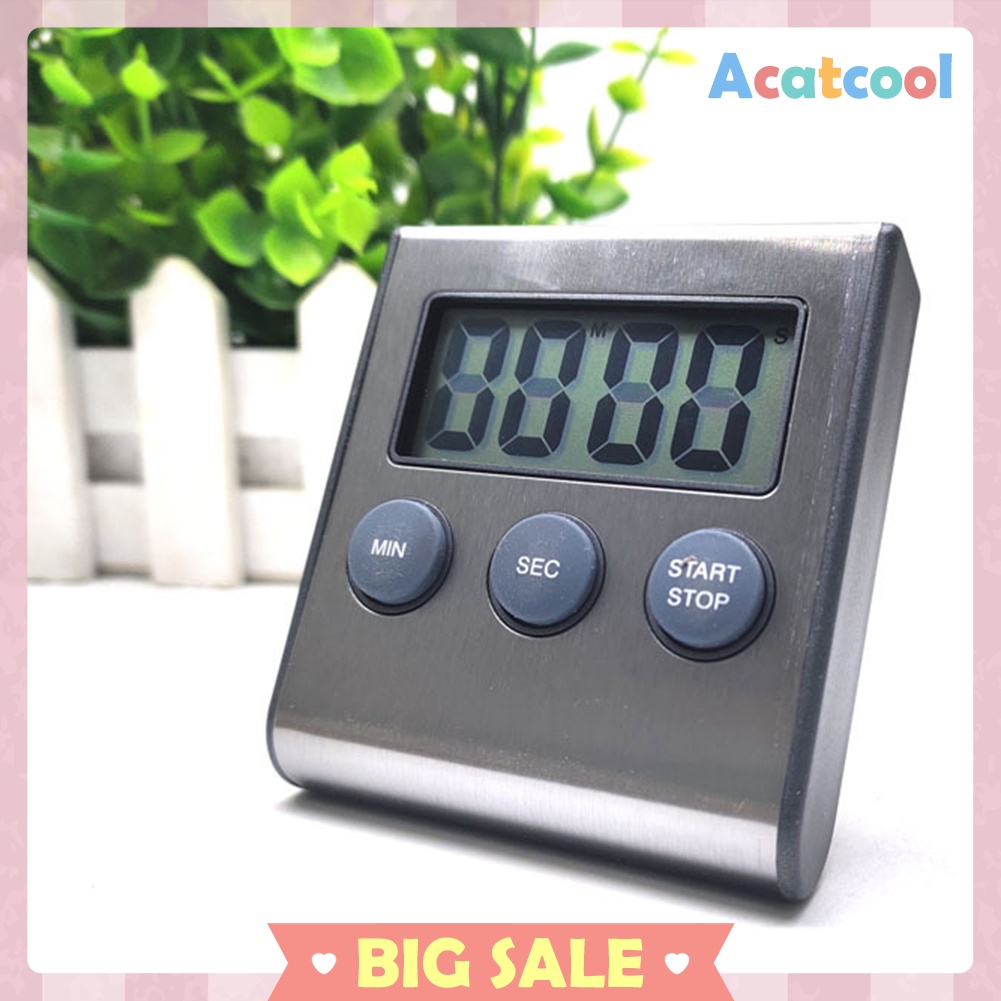 Kitchen Countdown LCD Digital Timer Cooking Alarm Reminder Magnet Clock