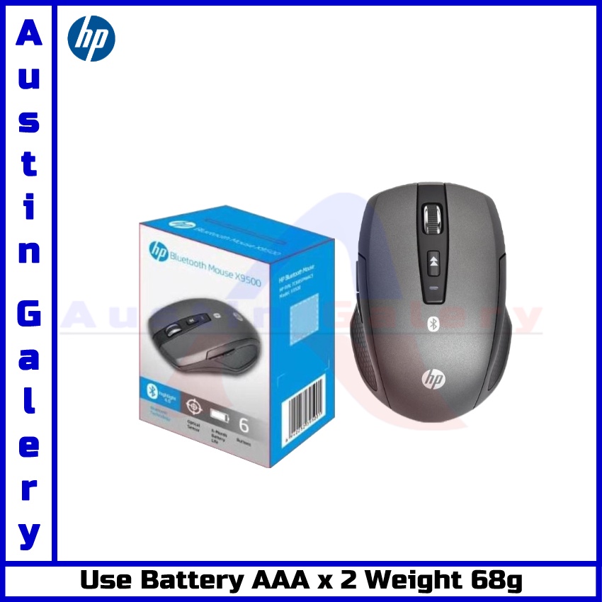 Mouse Bluetooth HP X9500 1600DPI Mouse Bluetooth Version Untuk PC Laptop Komputer