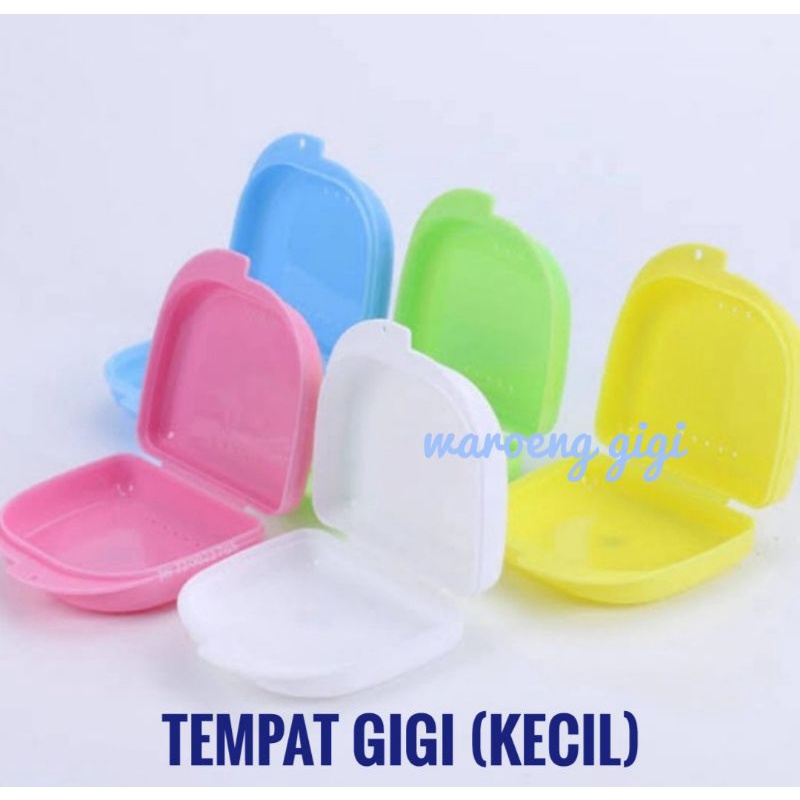 Kotak Tempat Simpan Gigi Palsu / Kotak Penyimpanan Gigi Palsu / Denture Box