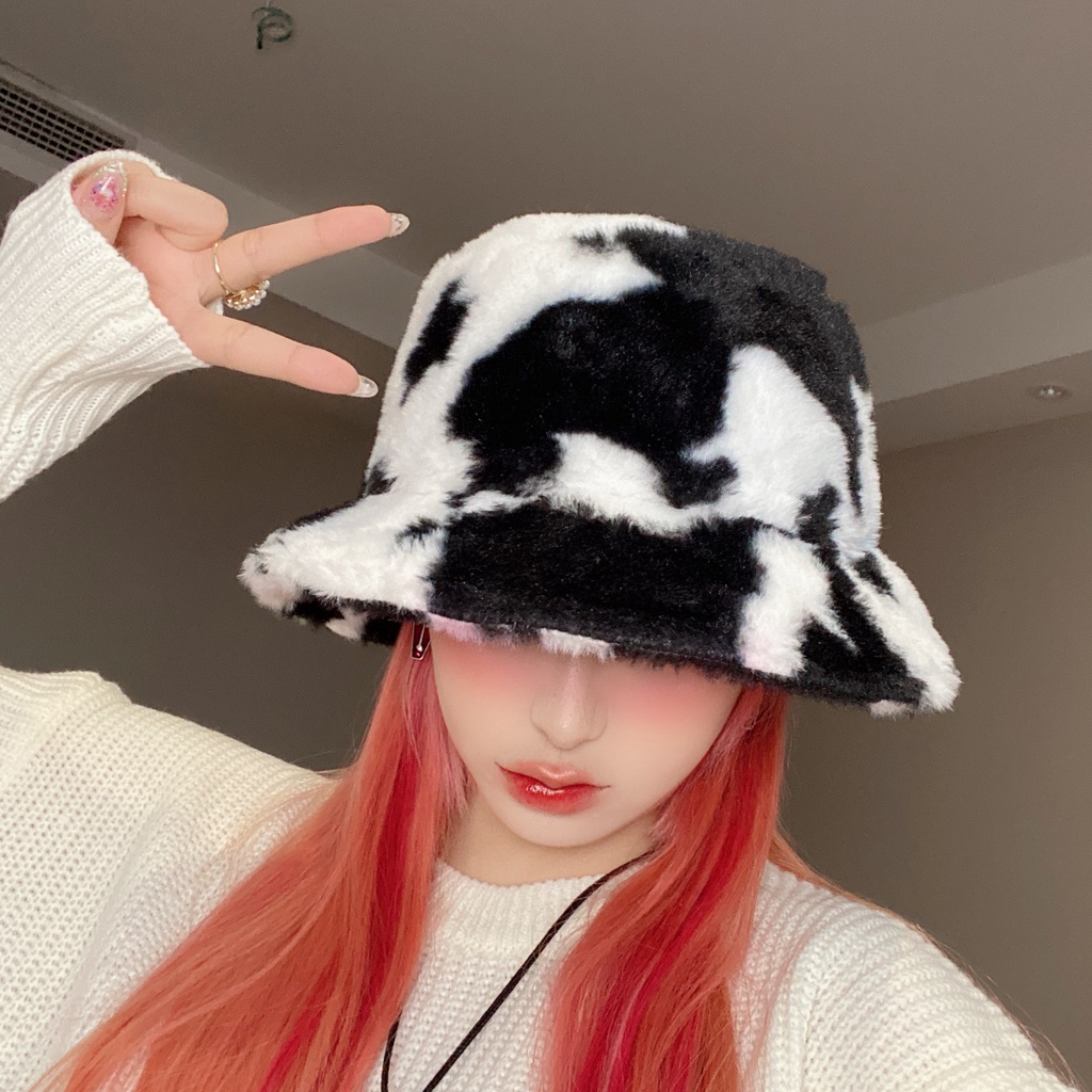 Topi Nelayan Bahan Plush Gaya Korea