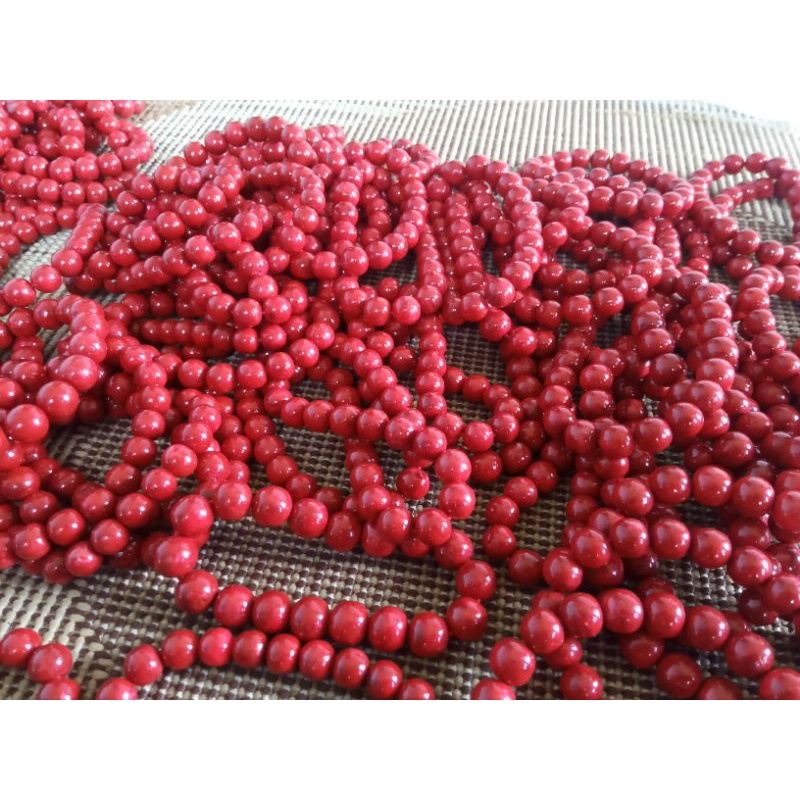 Gelang Batu Coral merah Marjan / gelang Marjan asli / gelang coral Marjan merah original