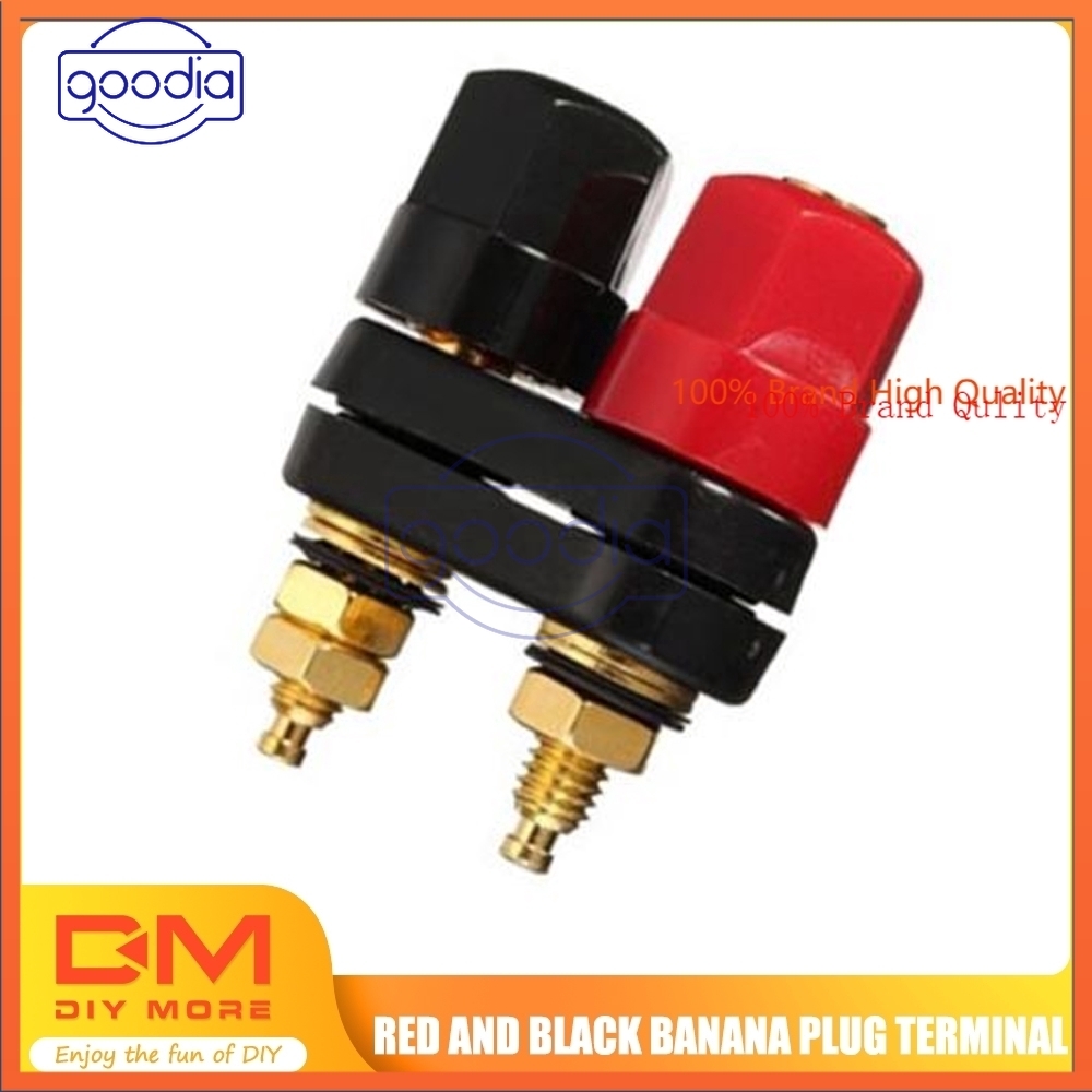 Plug Banana Adapter Ganda Untuk Terminal Amplifier Speaker