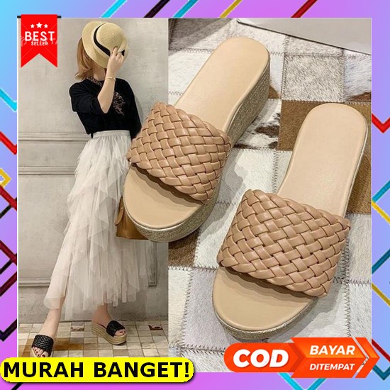 Axeline Sandal Wedges Korea Wanita Warning Neon Platform Best Seller S Abbushoes Ym 16 Wedges Sanda