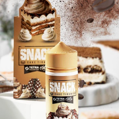 SNACK V4 CAKE TIRAMISU 60ML  3MG-6MMG AUTHANTIC LIQUID