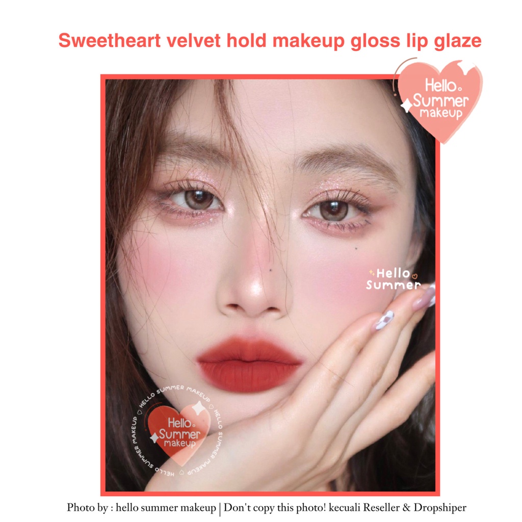 𝐌𝐀𝐓𝐓𝐄 𝐋𝐈𝐏𝐒𝐓𝐈𝐂𝐊 - Kiss Beauty Red Velvet Lasting Lip Color Lipgloss Longlasting 3ml Tahan Lama