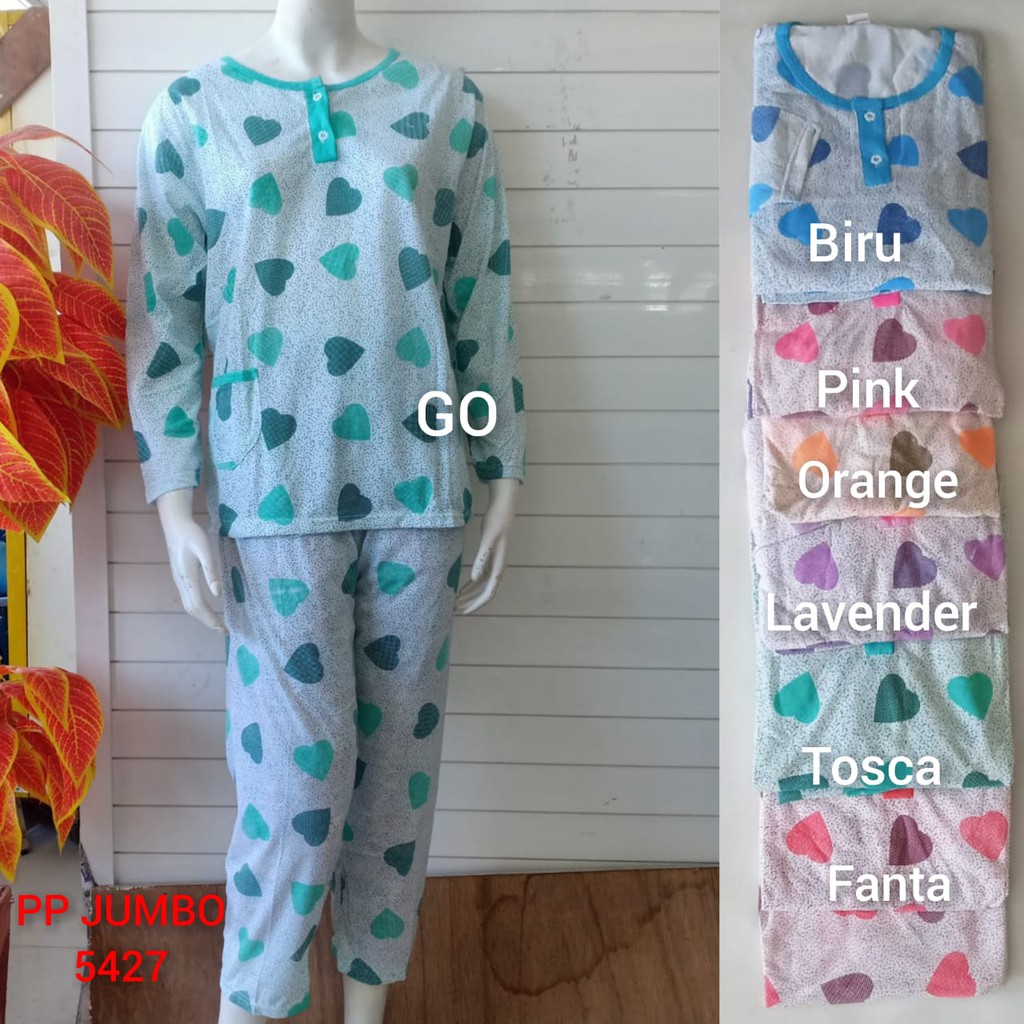 gof C BABYDOLL Bobo PP Dewasa Jumbo Setelan Baju Tidur Busui Celana Panjang Lengan Panjang Piyama