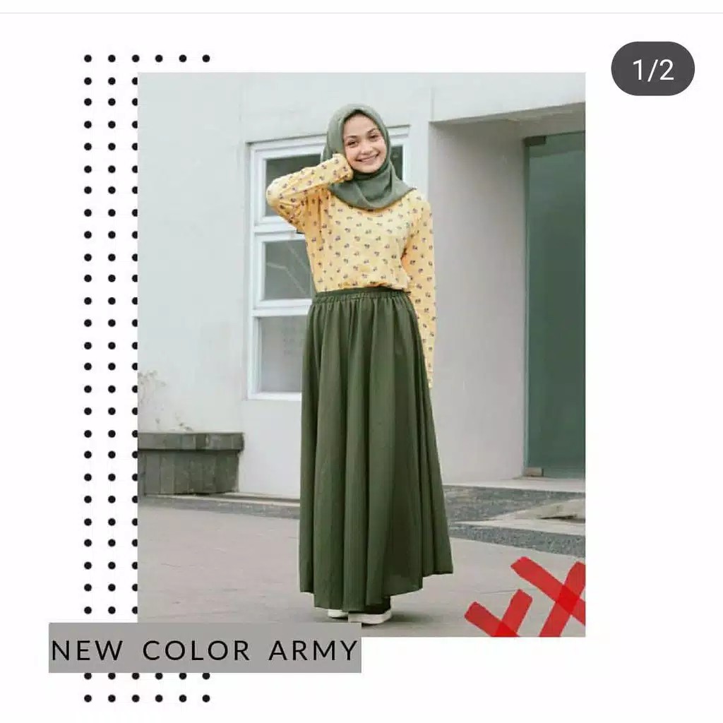 MURAHHH ROK PANJANG WOLFIS Bawahan Simpel Modis Sekolah Kerja Santai Nyaman All Size