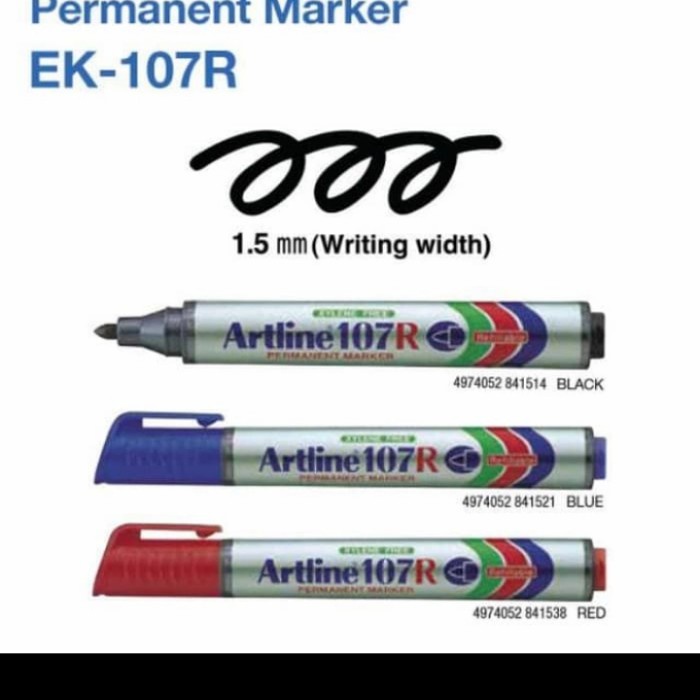 

Bergaransi Spidol Permanent Artline 107R ( Harga Per Lusin) Gilaa!!!