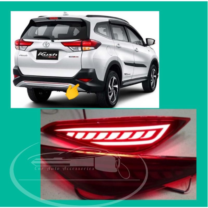 Lampu LED Reflektor Bemper Belakang All New Rush Terios 2018-2022