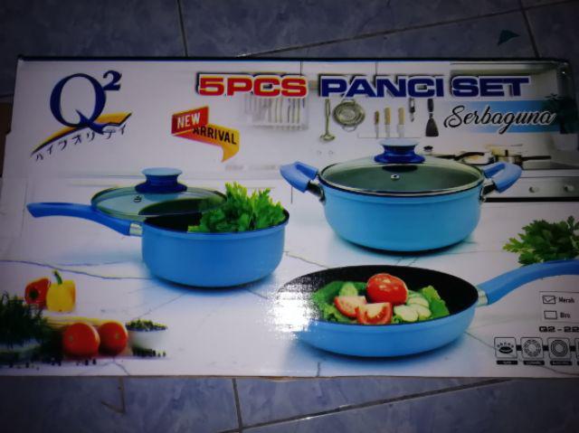 Panci Set Q2 Serbaguna 5pcs