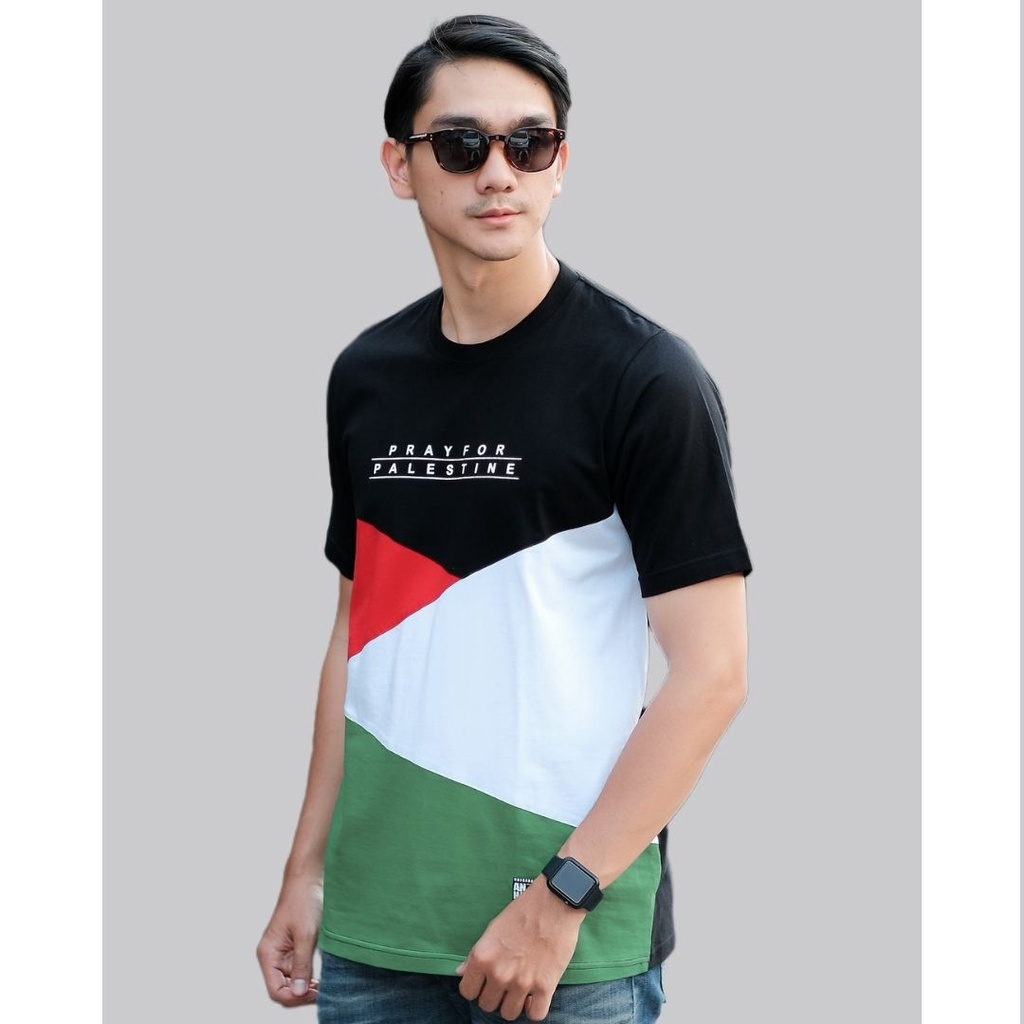 Premium Kaos Dakwah | Kaos Distro Islami | Baju Dakwah | Pakaian Pria | Kaos Palestina 001-1