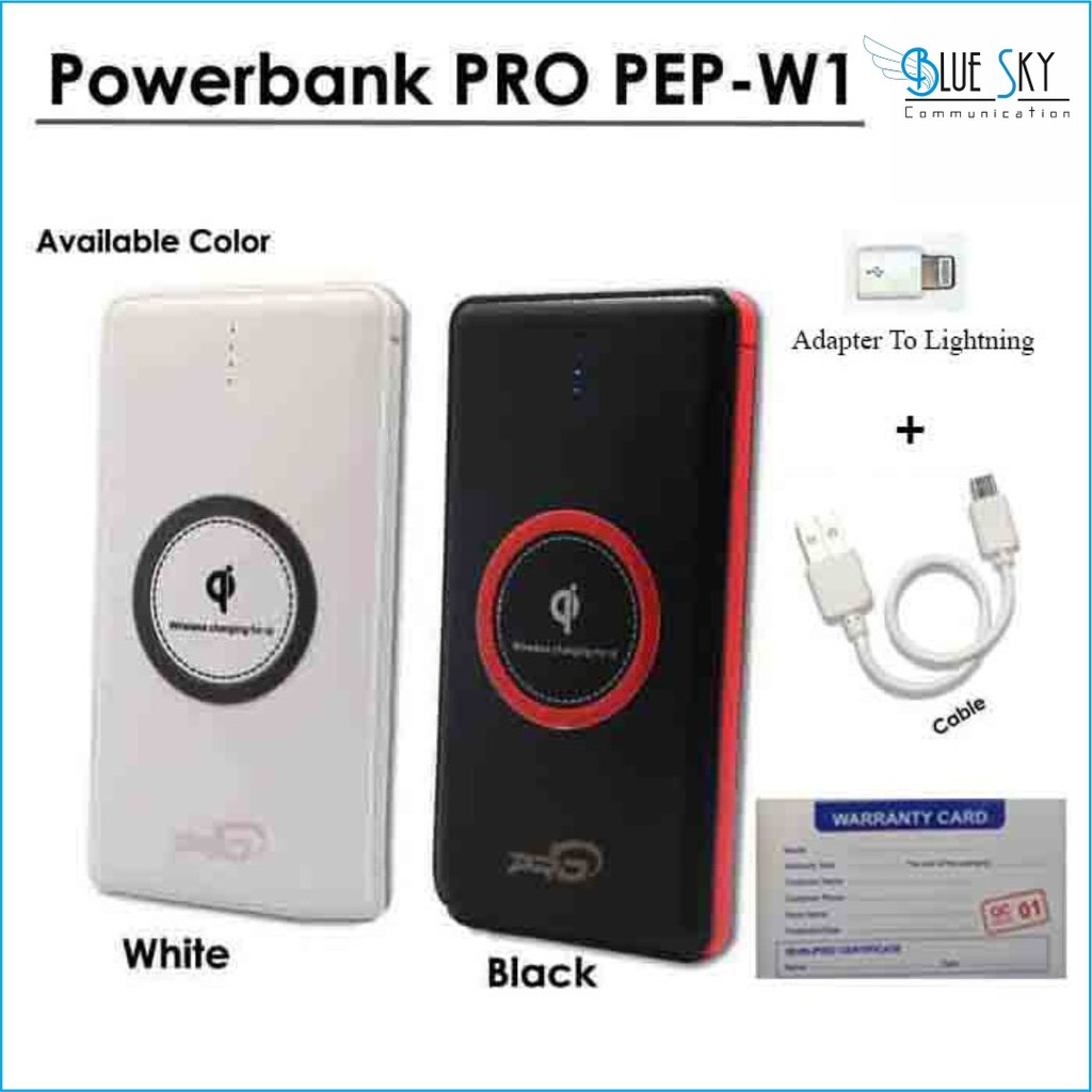 POWERBANK PRO SLIM PEP-W1 LED 20.000MAH