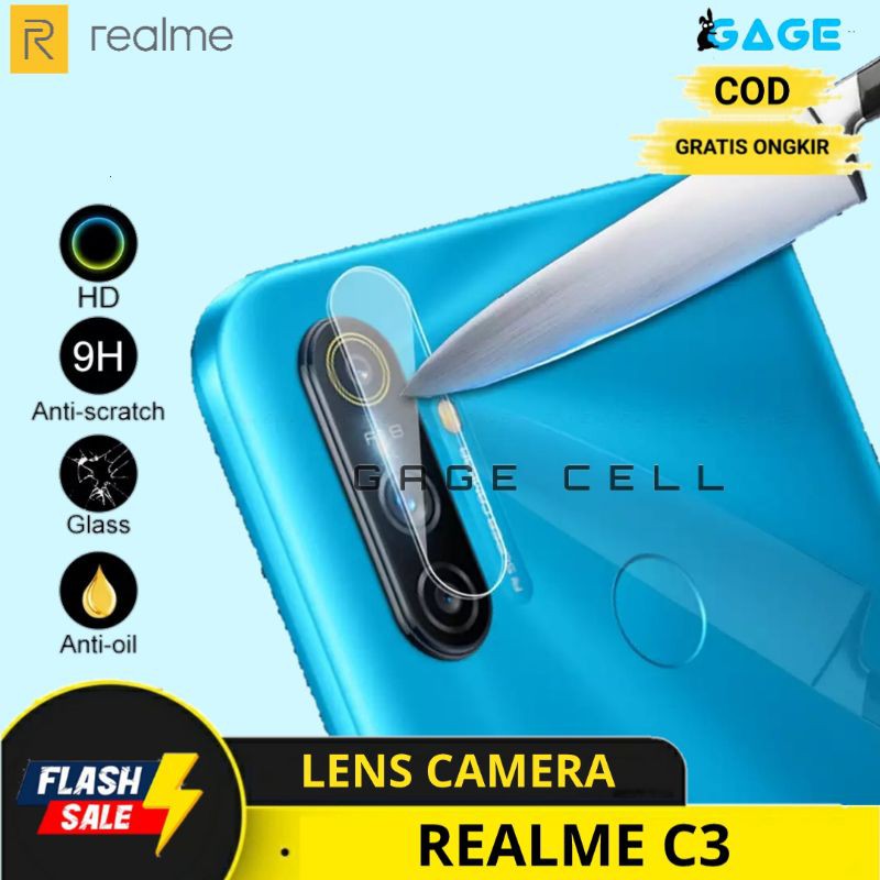 COD✅ Tempered Glass Camera Tg Antigores Kamera Realme C3 - Pelindung Anti Gores Kamera Realmi C3