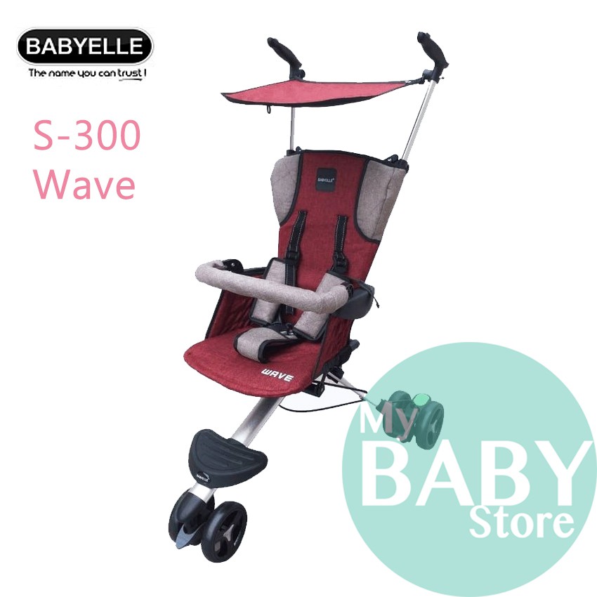 BY-2065 Babyelle S-300 Wave Baby Stroller - Kereta Dorong Bayi (Merah) Murah