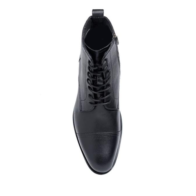 Prabu - Fajar Black Chelsea Boots Kulit Pria