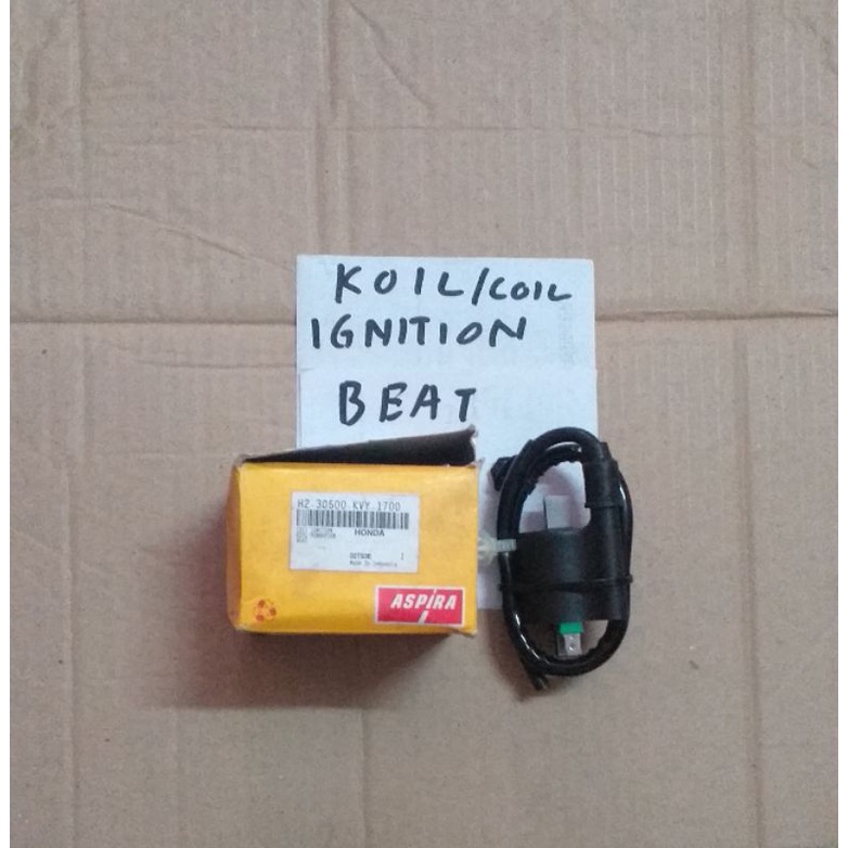 COIL KOIL IGNITION HONDA BEAT MERK ASPIRA BAGUS BERKUALITASJAMINAN ASLI MERK ASPIRA DARI PT ASTRA OT