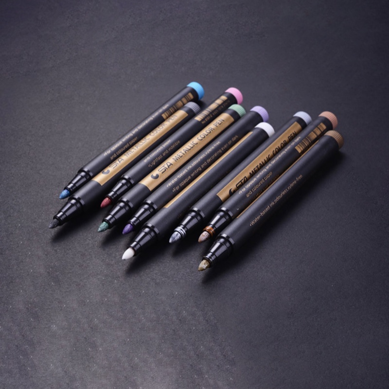 

Metallic Color Pen Spidol Metalik Marker Paint Art Spidol DIY