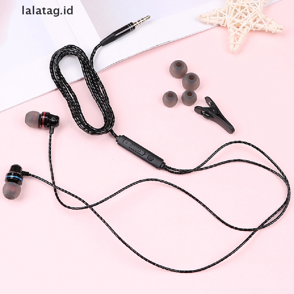 (Flyag) Headset Earphone earbuds sport stereo heavy bass noise Canceling Kabel