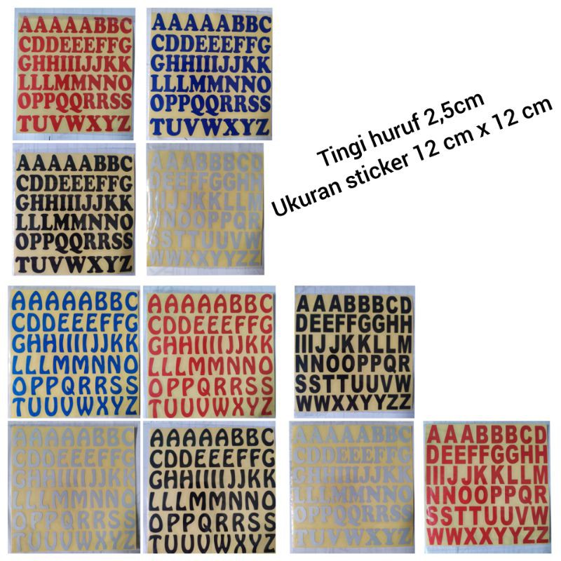 

STICKER CUTTING ABJAD HURUF NOMOR ANGKA MURAH