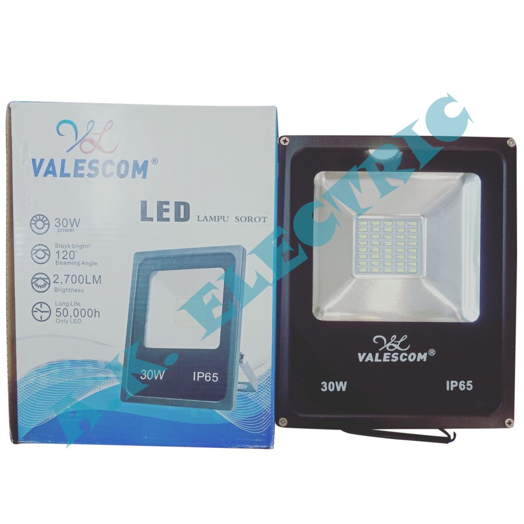 Lampu Sorot LED Valescom 30W 30Watt 30 Watt CAHAYA PUTIH jual murah