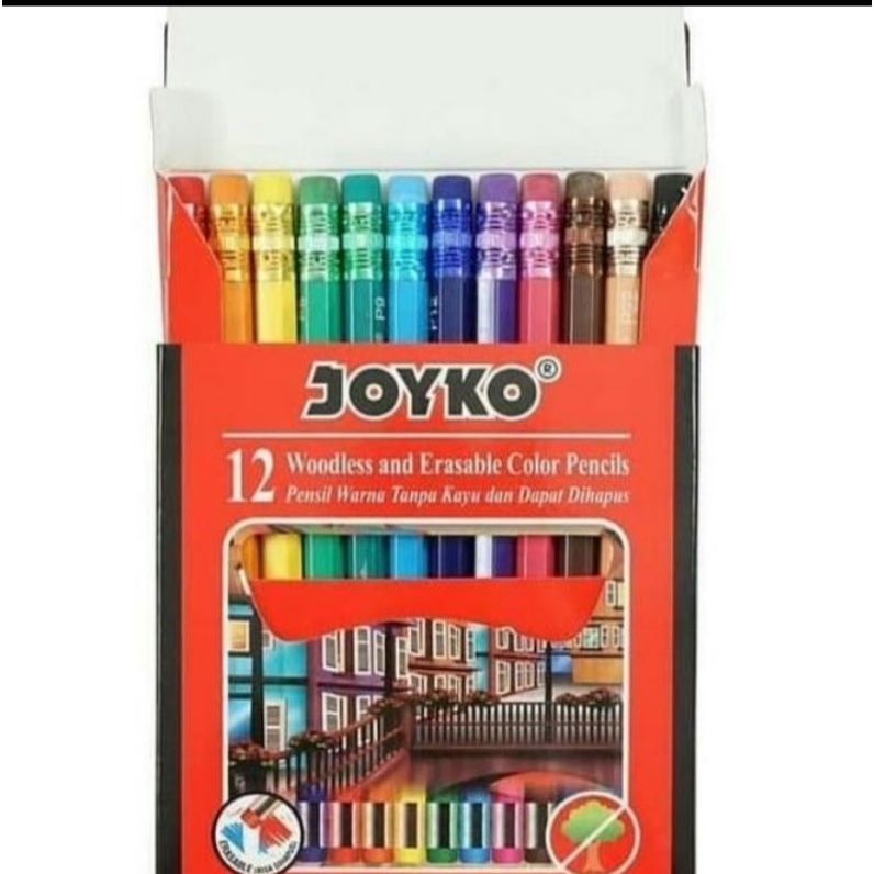 

Pensil Warna Joyko Cp120 Pendek 12 Warna Bisa Dihapus Kualitas Bagus