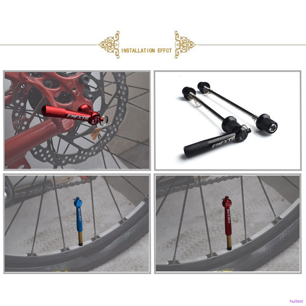 MTB Road Cycling Bike Quick Release Front Rear Wheel Hub Axle Axis Skewers Bicycle Accessories huiteni