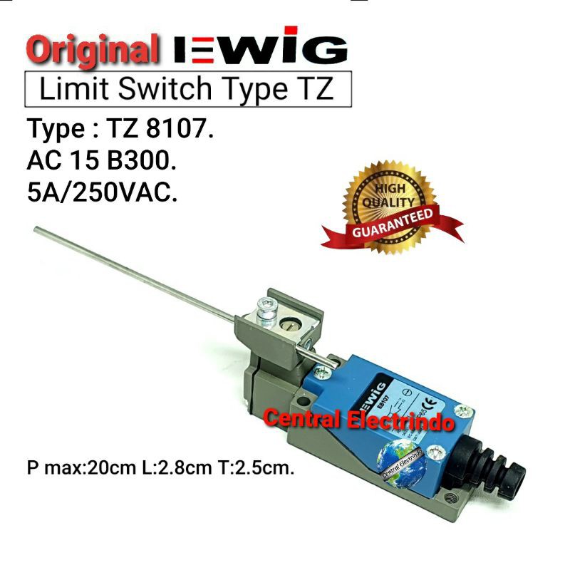 Limit Switch EWIG TZ 8107 5A/250VAC.