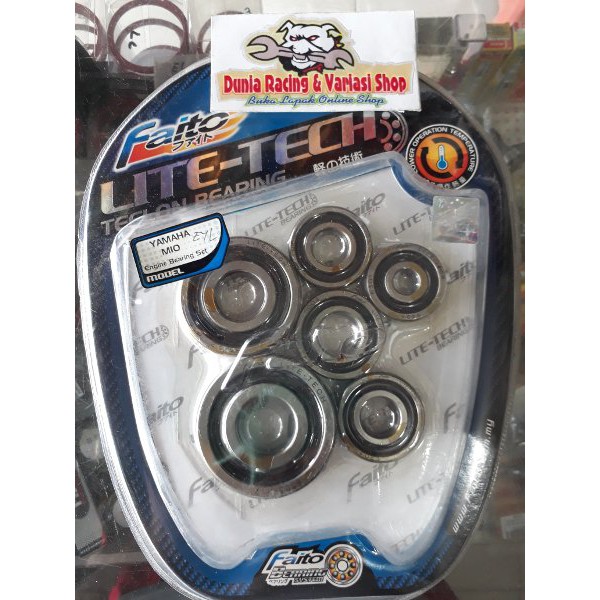 BRILIANT Bearing kruk as Mio Fullset Faito Lite tech-Bearing Faito  fullset mio-Bearing mesin mio