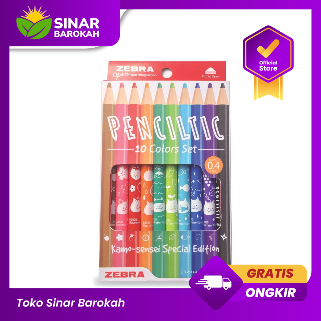 

Zebra Penciltic Fineliner Kamo-Sensei Limited Edition Set 10
