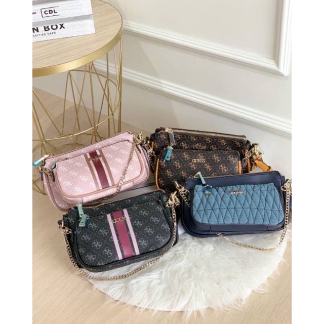 GUESSS Arie Double Pouch Crossbody