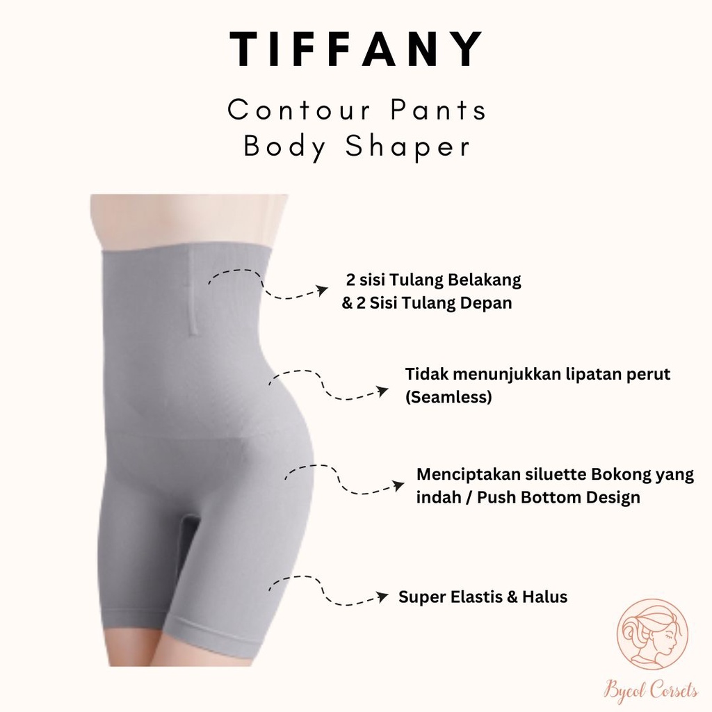 Byeol Corsets Tiffany Korset Celana Contour Pants Leg Shaper Shapewear Celana Pelangsing Perut dan Paha Body Shaper