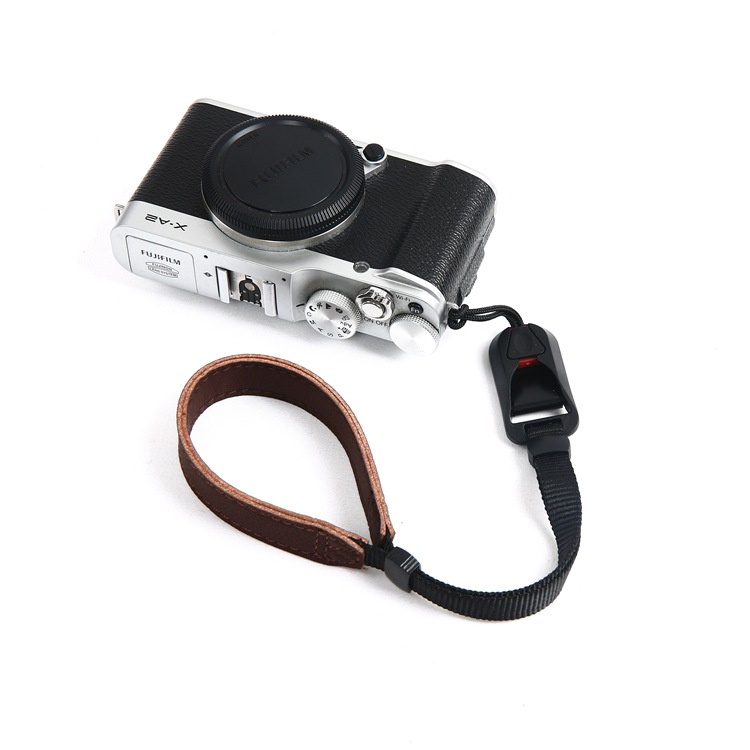 Backpacker Hand Wrist Strap Leather Quick Release Buckle For SLR DSLR Mirrorless