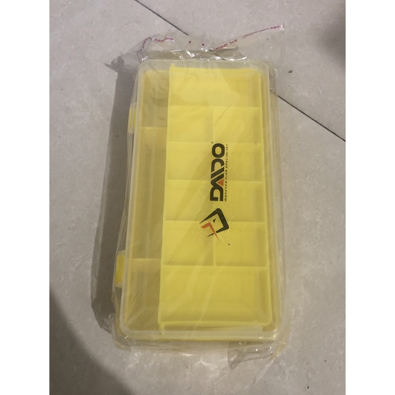 Kotak Pancing Daido Untuk Perlengkapan Memancing Ukuran Medium-ZY-014 Kuning
