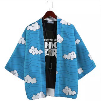 SALE Fullprint Kimono Haori Casual Outer Wear Anime Kimetsu no Yaiba Tanjirou Kamado Urokodaki