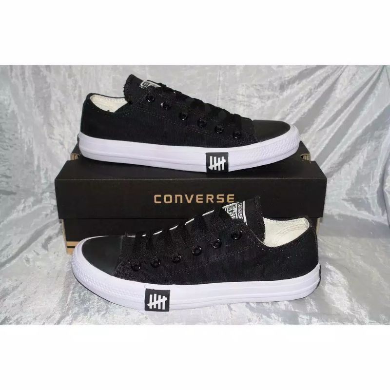 Sepatu Casual Harian Sekolah Kuliah Converse Allstar CT Mono Full White Putih Low Pria Wanita Couple