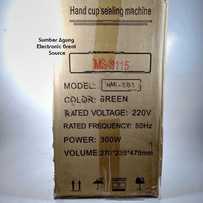 Cup Sealer Sealing Machine MS8115 Matsunichi Untuk Pres Plastik Kap Ge