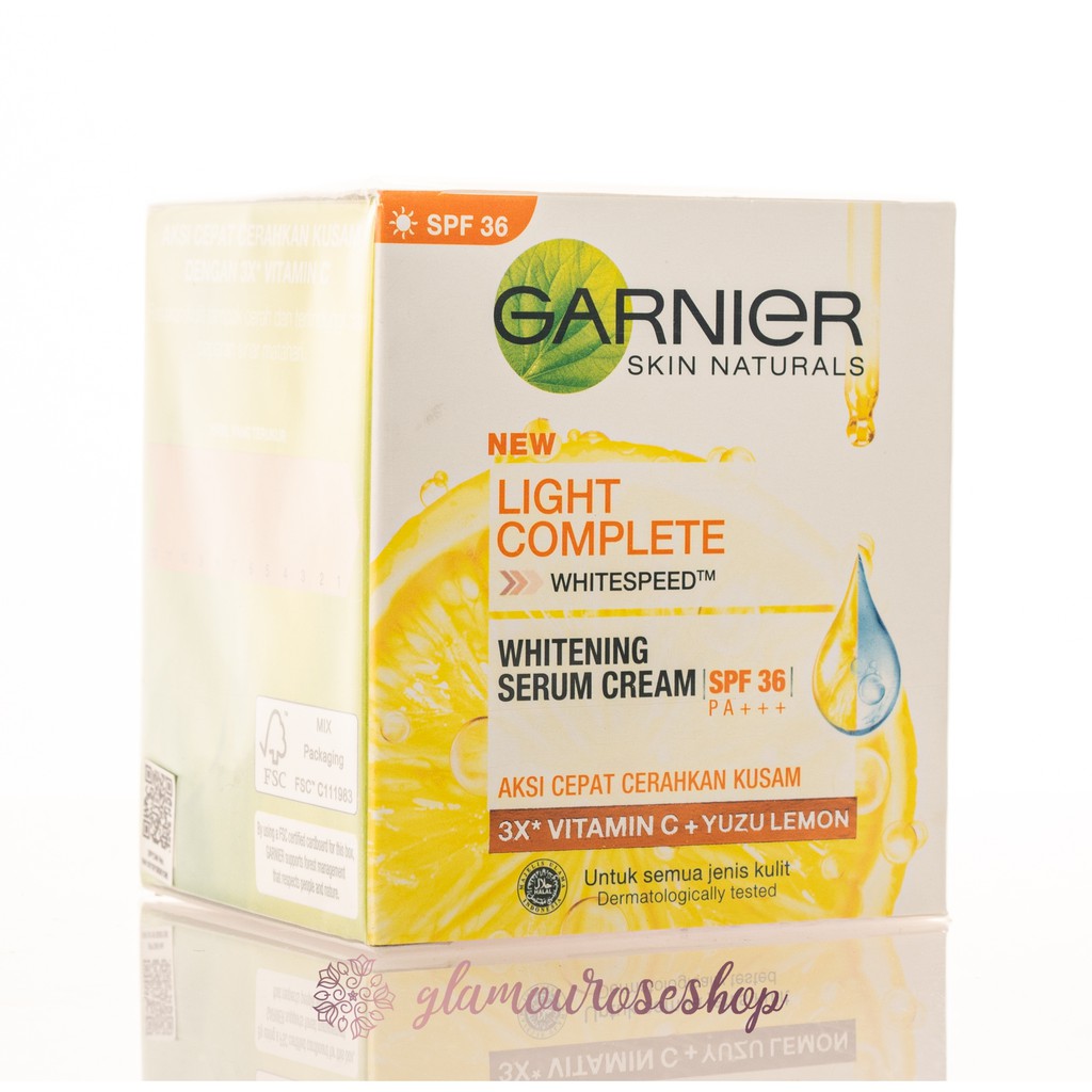 ❤️Glamouroseshop❤️ Garnier Light Complete Bright Complete With YUZU Whitening Serum DAY CREAM 50ml