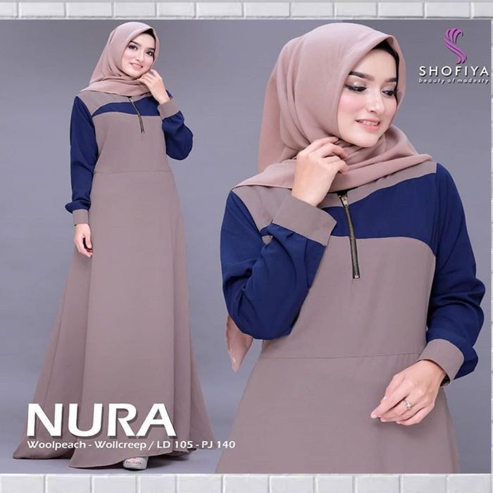 gamis terbaru gamis brukat gamis crinkle MURAH midi dress gamis hitam pakaian wanita B6N3 premium dr