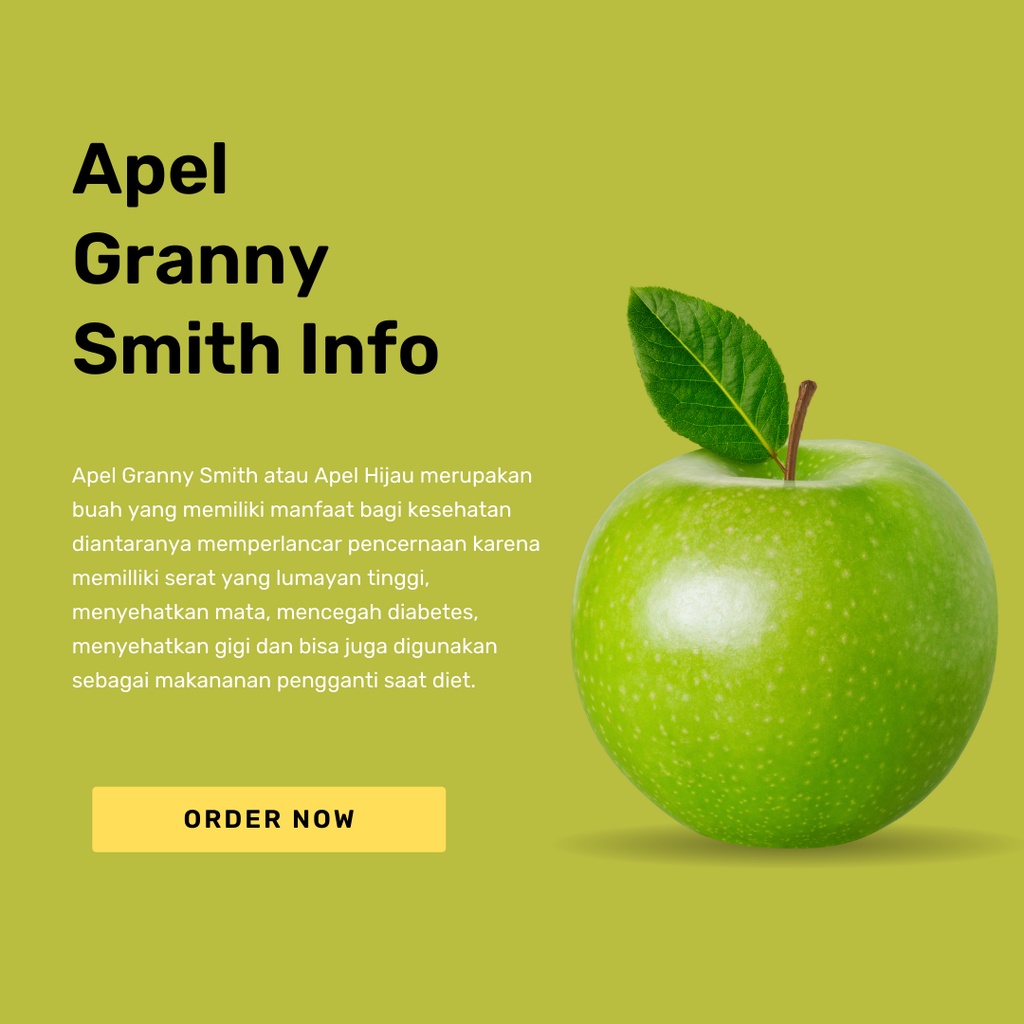 

Buah Apel Hijau Granny Smith Manis Asam Fresh Segar Buah Buahan Lokal Berkwalitas Harga Murah