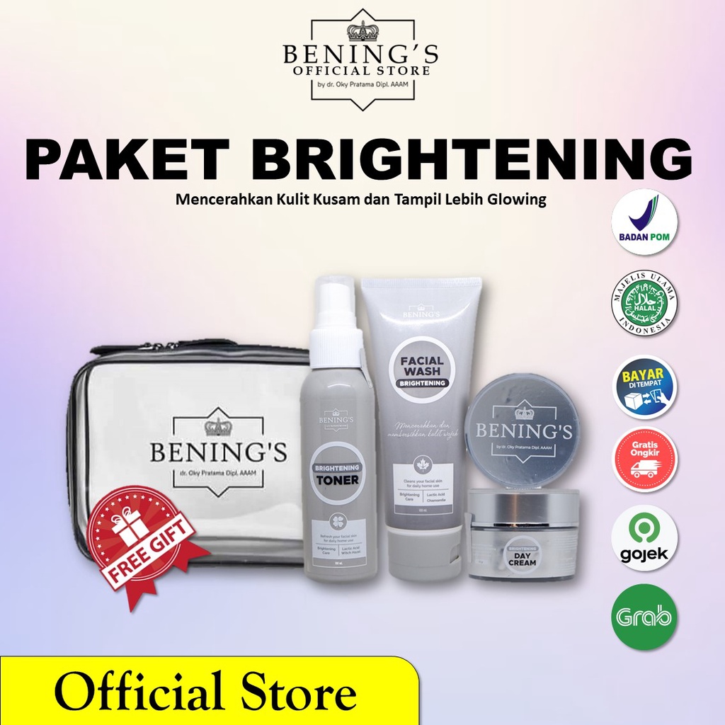 SATUAN / ECER BRIGHTENING (GLOWING) BENINGS SKINCARE BY DR. OKY PRATAMA / BENINGS CLINIC