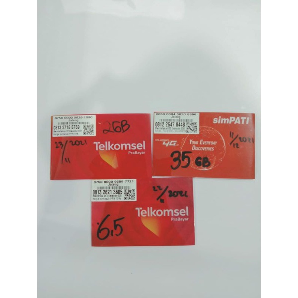 PERDANA TELKOMSEL 3GB 7GB 25GB UnlimitedMAX