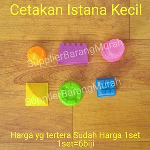 cetakan playsand istana kecil ( mainan anak play sand pasir kinetik) HM0010