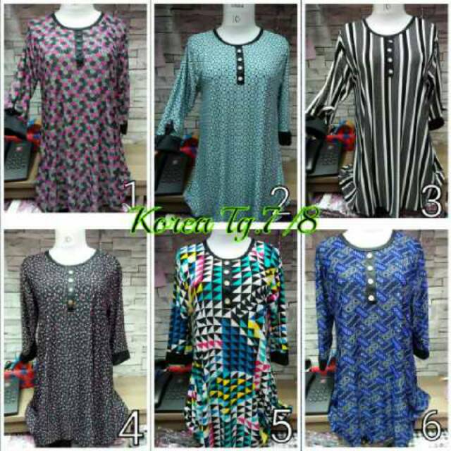 Baju korea bahan jersey