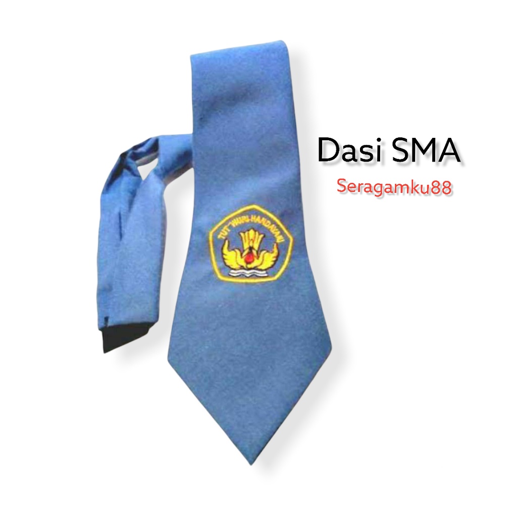 Dasi Seragam SMA / Dasi SMA / Dasi Sekolah SMA / Dasi SMA perekat / Dasi SMA Bordir
