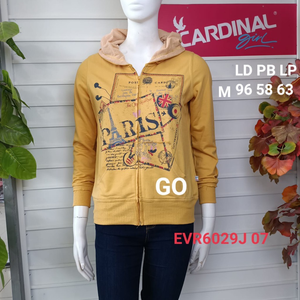 BB CARDINAL SWEATER GIRL Pakaian Wanita Outerwear Jaket Reguler Original Katun Polos