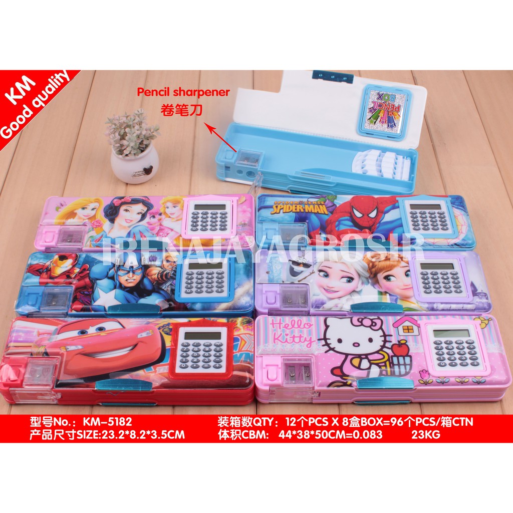 

KOTAK PENSIL GLITTER PENCIL CASE MAGNET TEMPAT PENSIL KALKULATOR LUCU MURAH