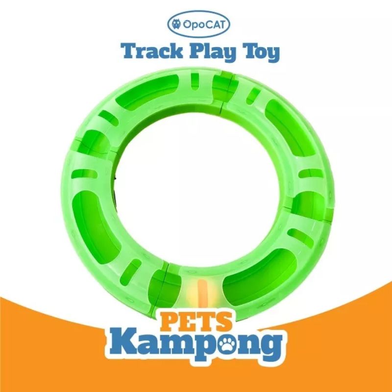 Mainan Kucing Opocat Track Play Toy bola circuit roller