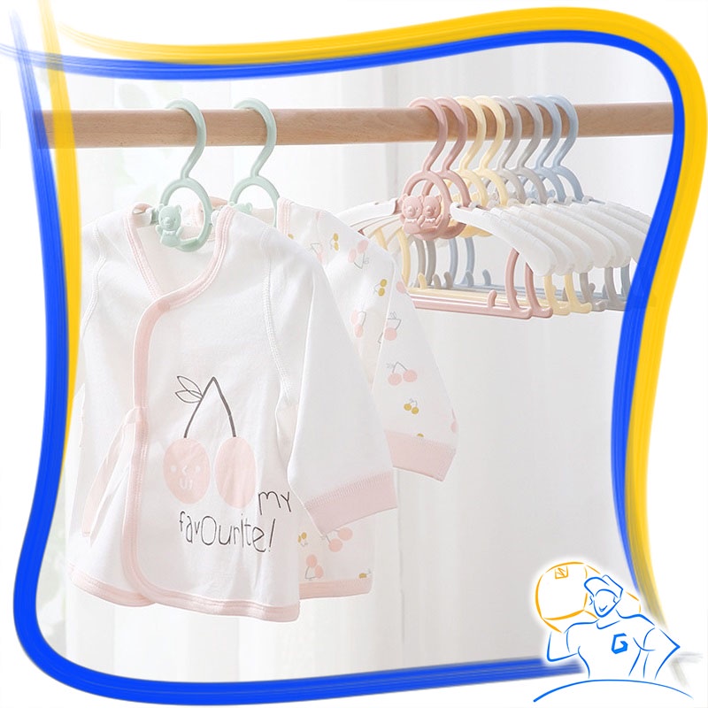 Hanger Setelan Anak Bayi Gantungan Baju Baby Display Motif Beruang