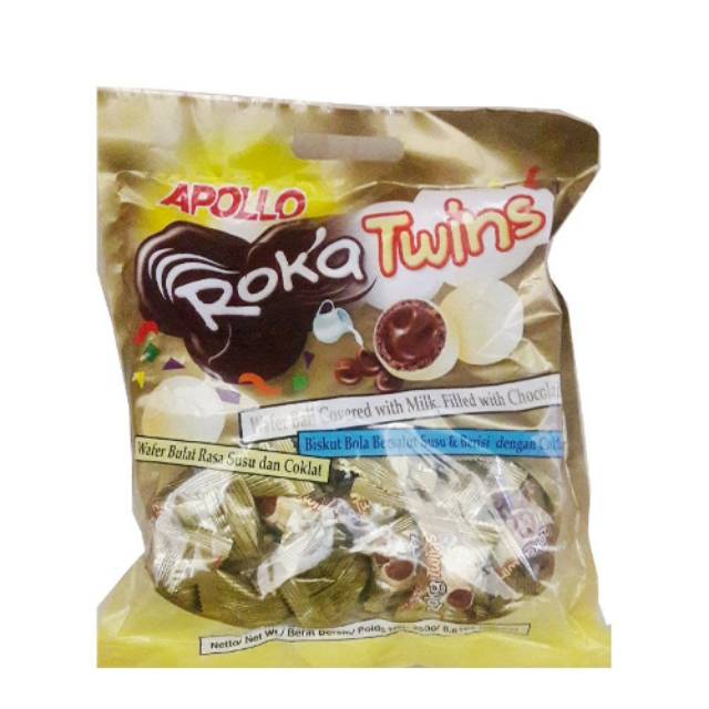 

Cokelat Apollo Roka Twins 50Pcs